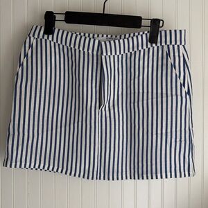 Sophie Rue Navy and White Striped Mini Skirt